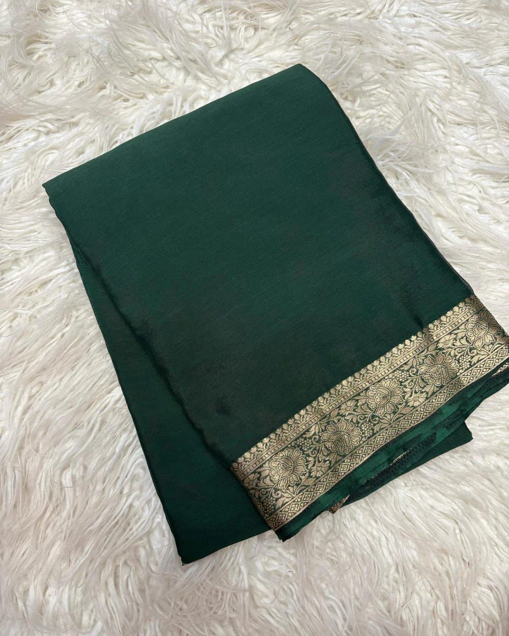 Gemini Party Saree Green