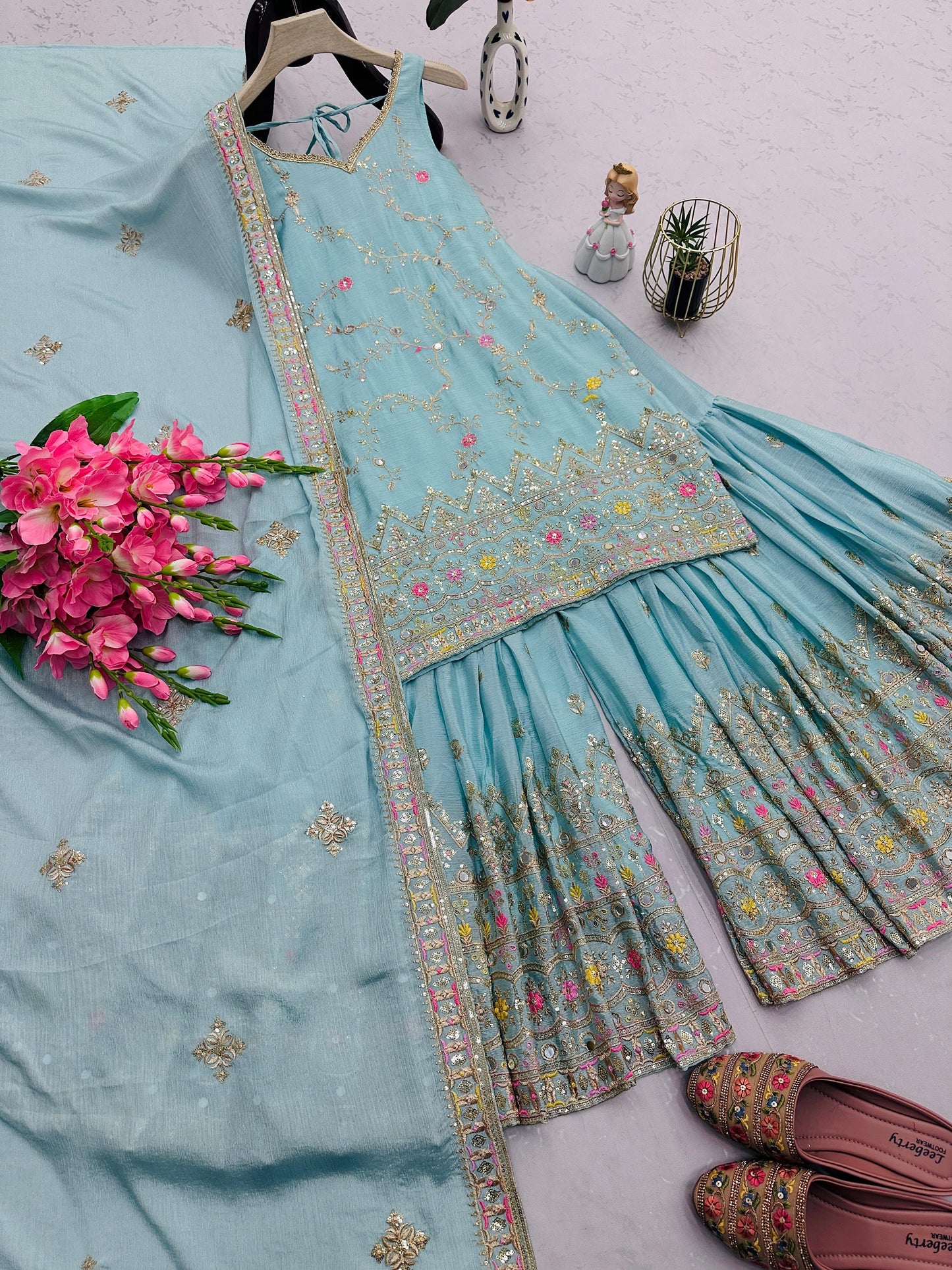 Aziza Sharara/Gharara Blue