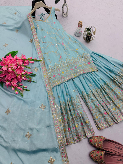 Aziza Sharara/Gharara Blue