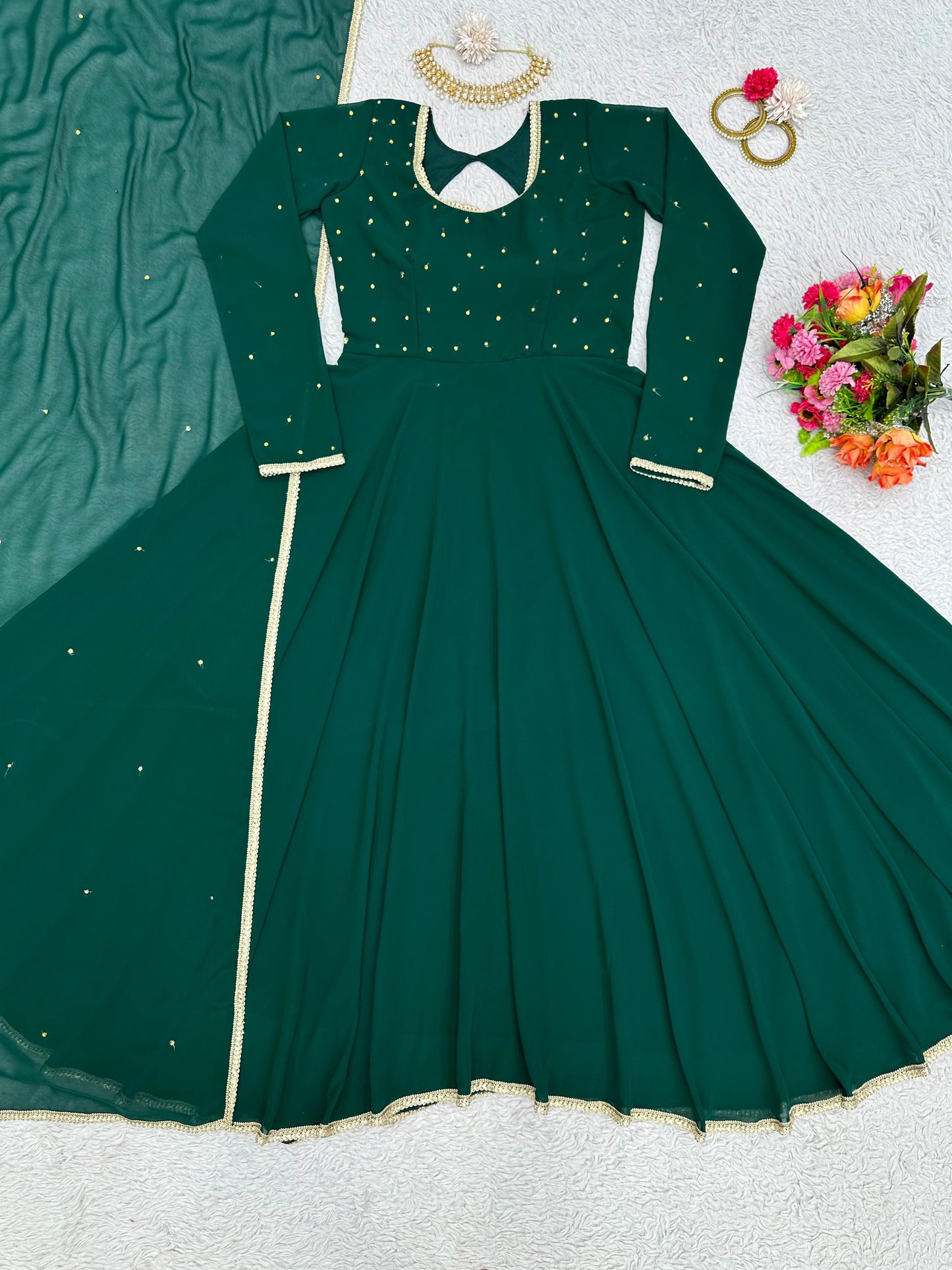 Green Salwar