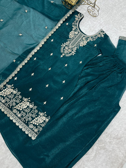 Iniya Sharara Blue
