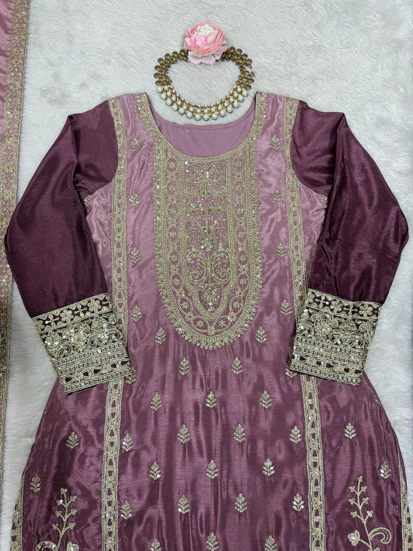 Zeni Sharara Purple