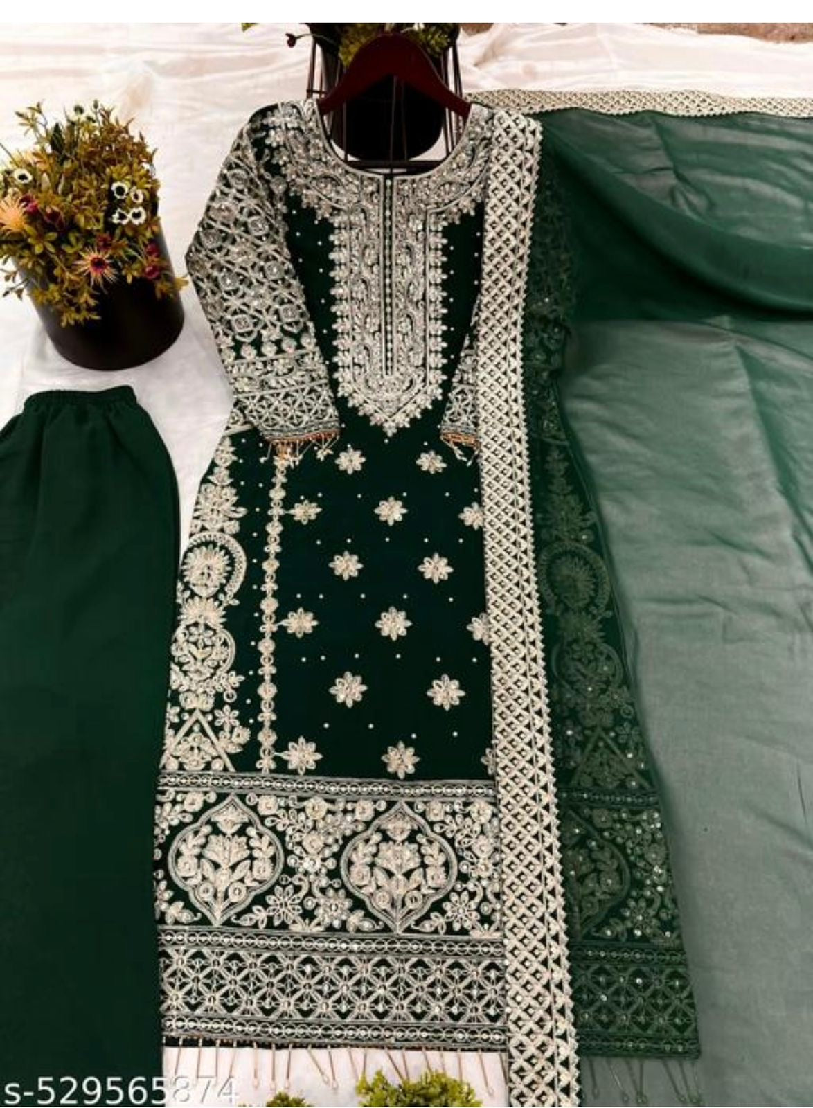 Zariyah Sharara Dark Green