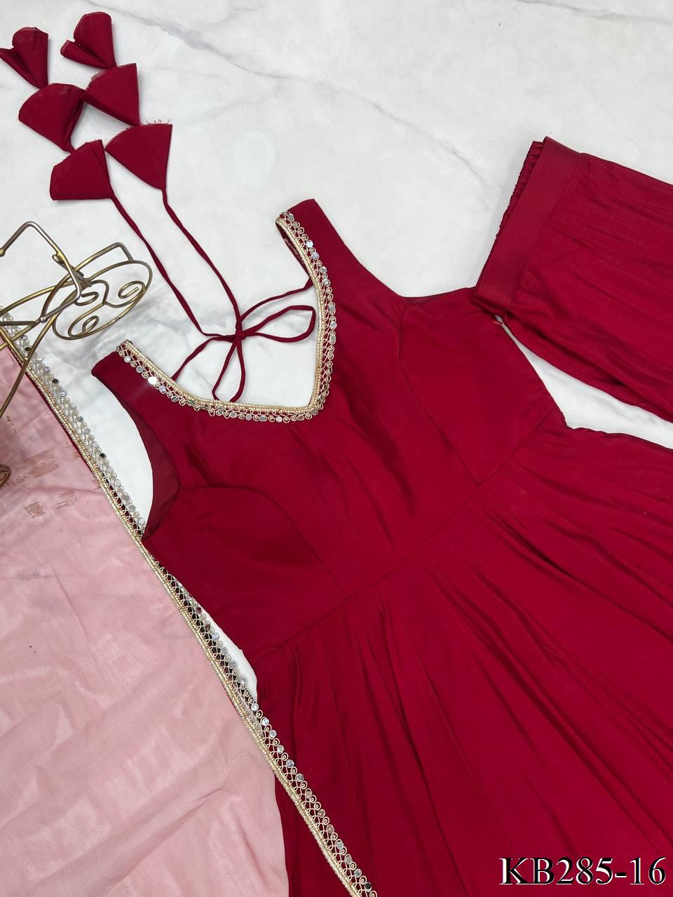 Inaya Anarkali Maroon