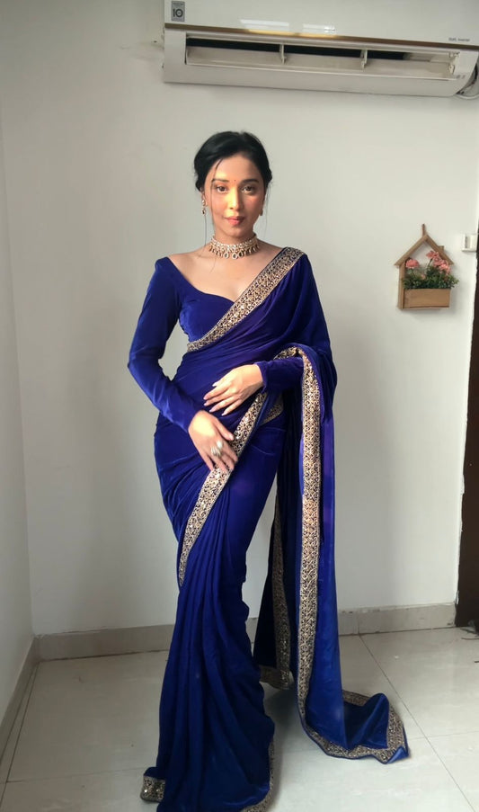 Vayshni Ready To Wear Saree Blue