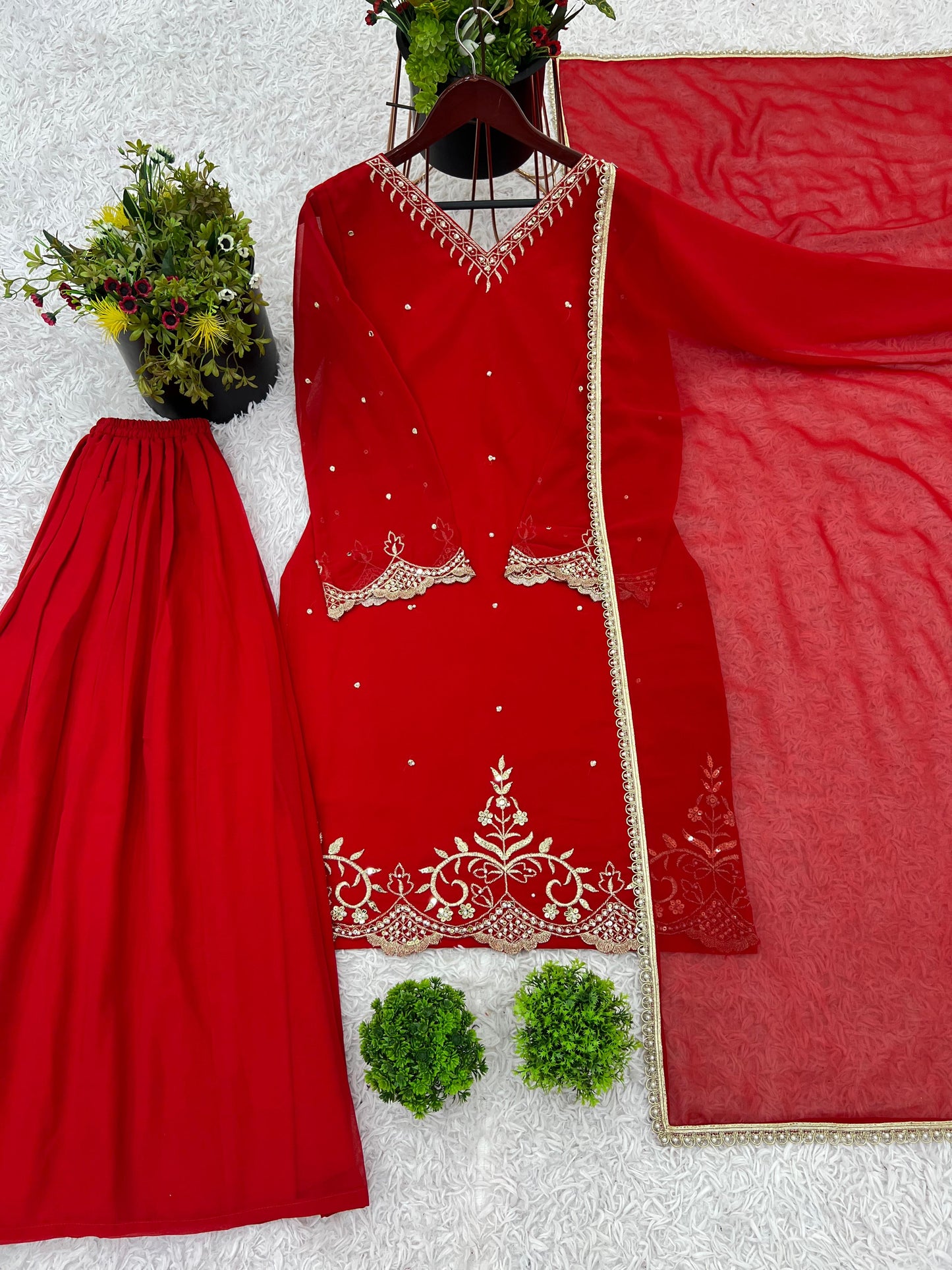 Adaa Sharara Red