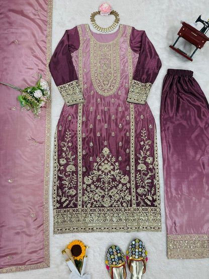 Zeni Sharara Purple