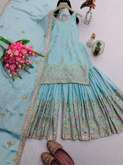 Aziza Sharara/Gharara Blue