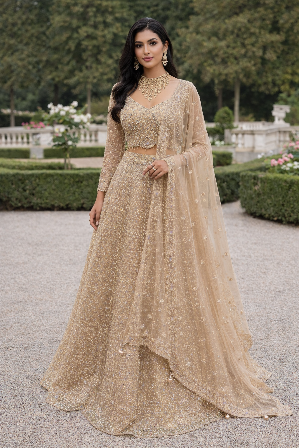 Anaya Fully Stitched Beige