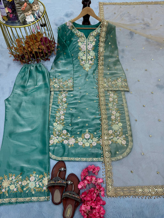 Jashn Sharara Blue