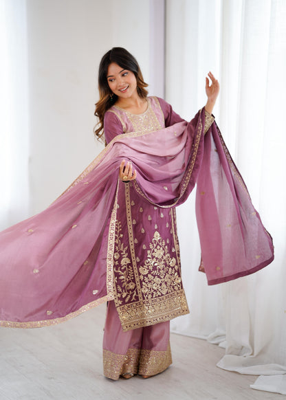 Zeni Sharara Purple