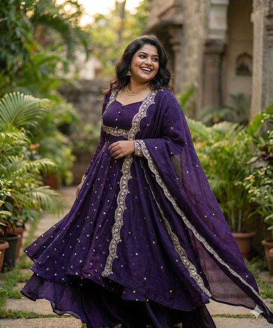 Vina Anarkali Violet