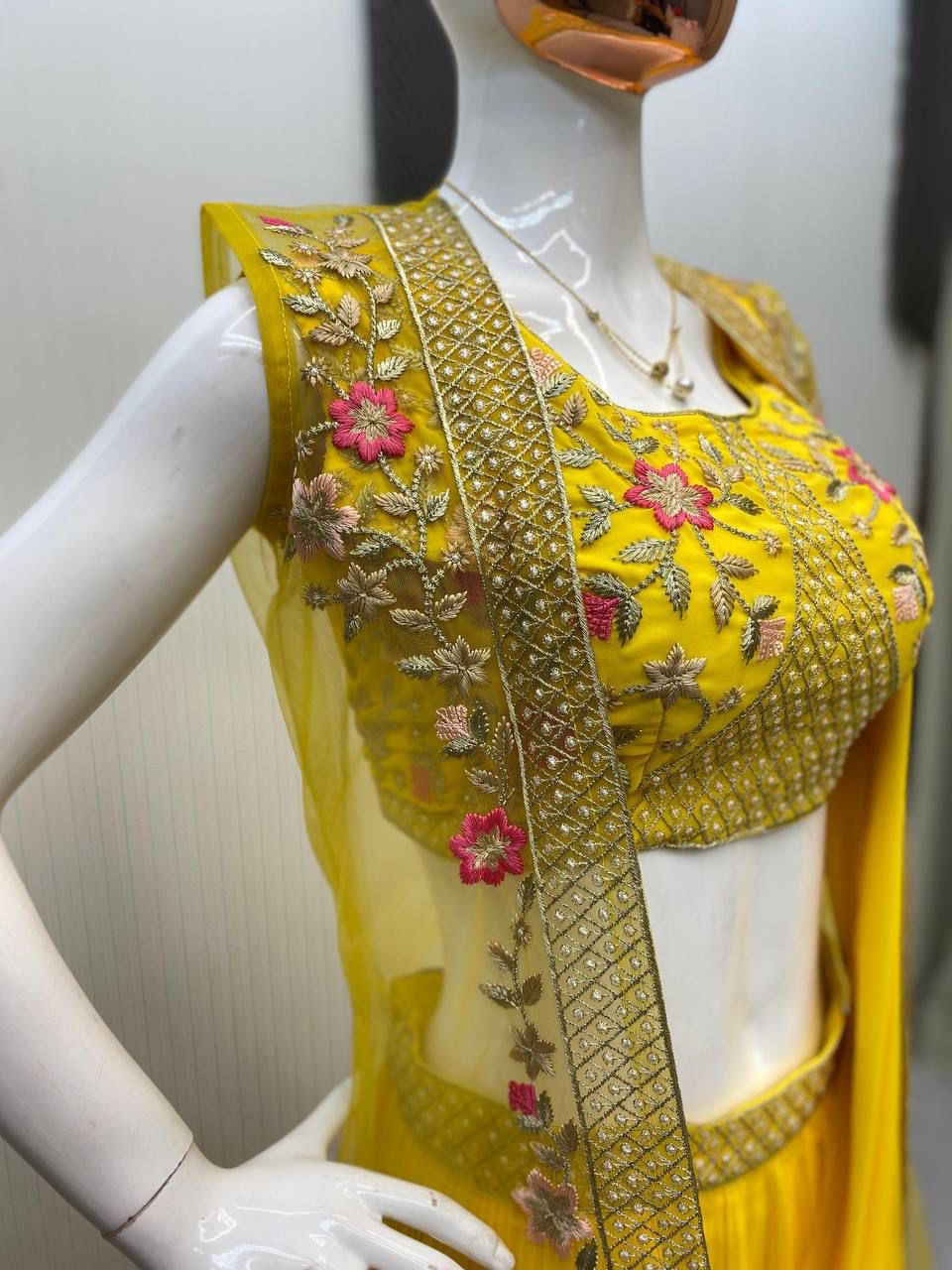 Mayla Fully Stitched Lehenga Yellow