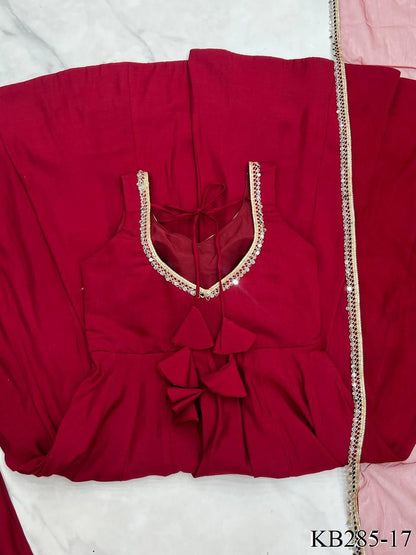 Inaya Anarkali Maroon