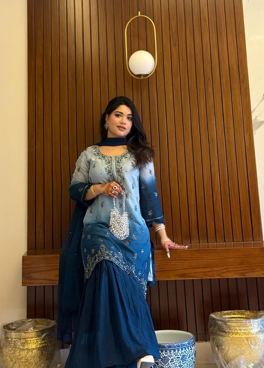 Shalini Sharara/Gharara Blue