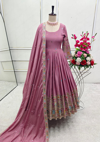 Antara Anarkali Rose
