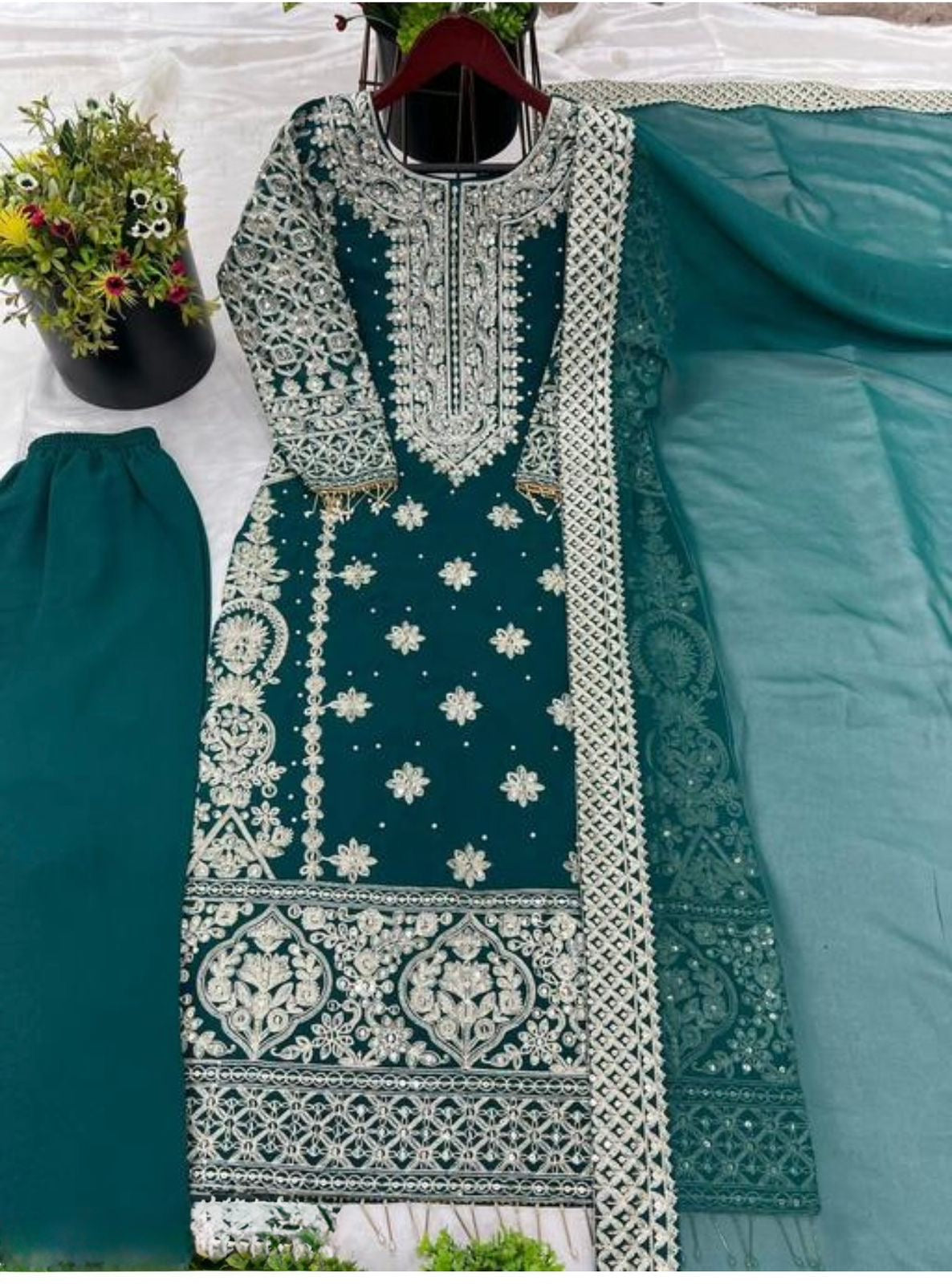 Zariyah Sharara Turquoise