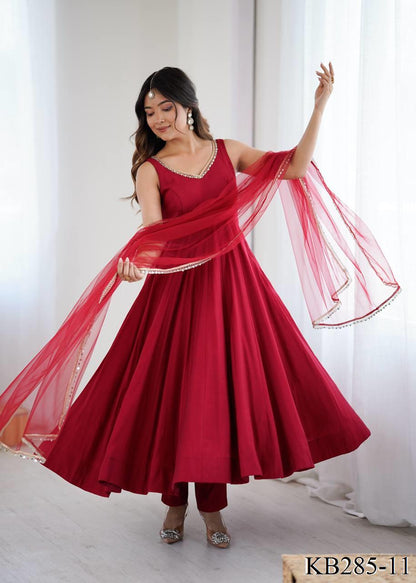Inaya Anarkali Maroon