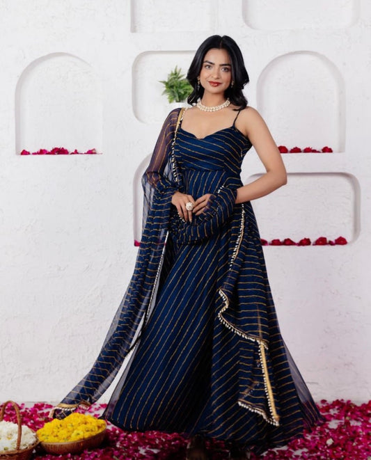 Leena Anarkali Blue