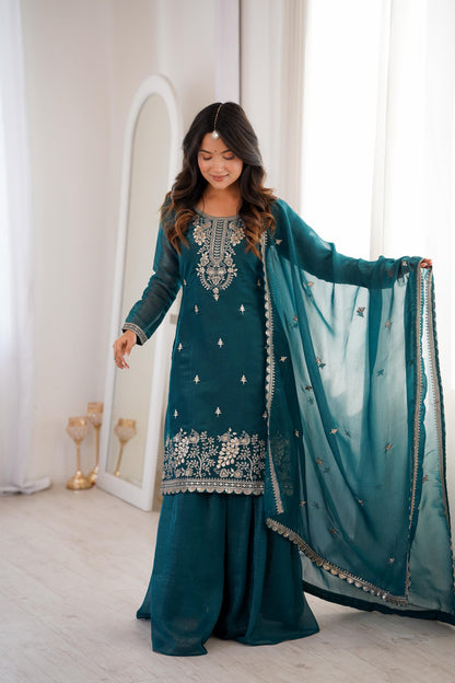 Iniya Sharara Blue