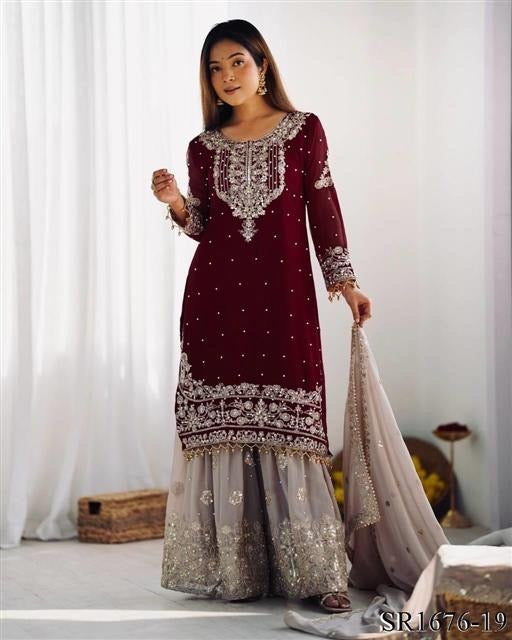 Azaan Gharara/Sharara Bordeaux