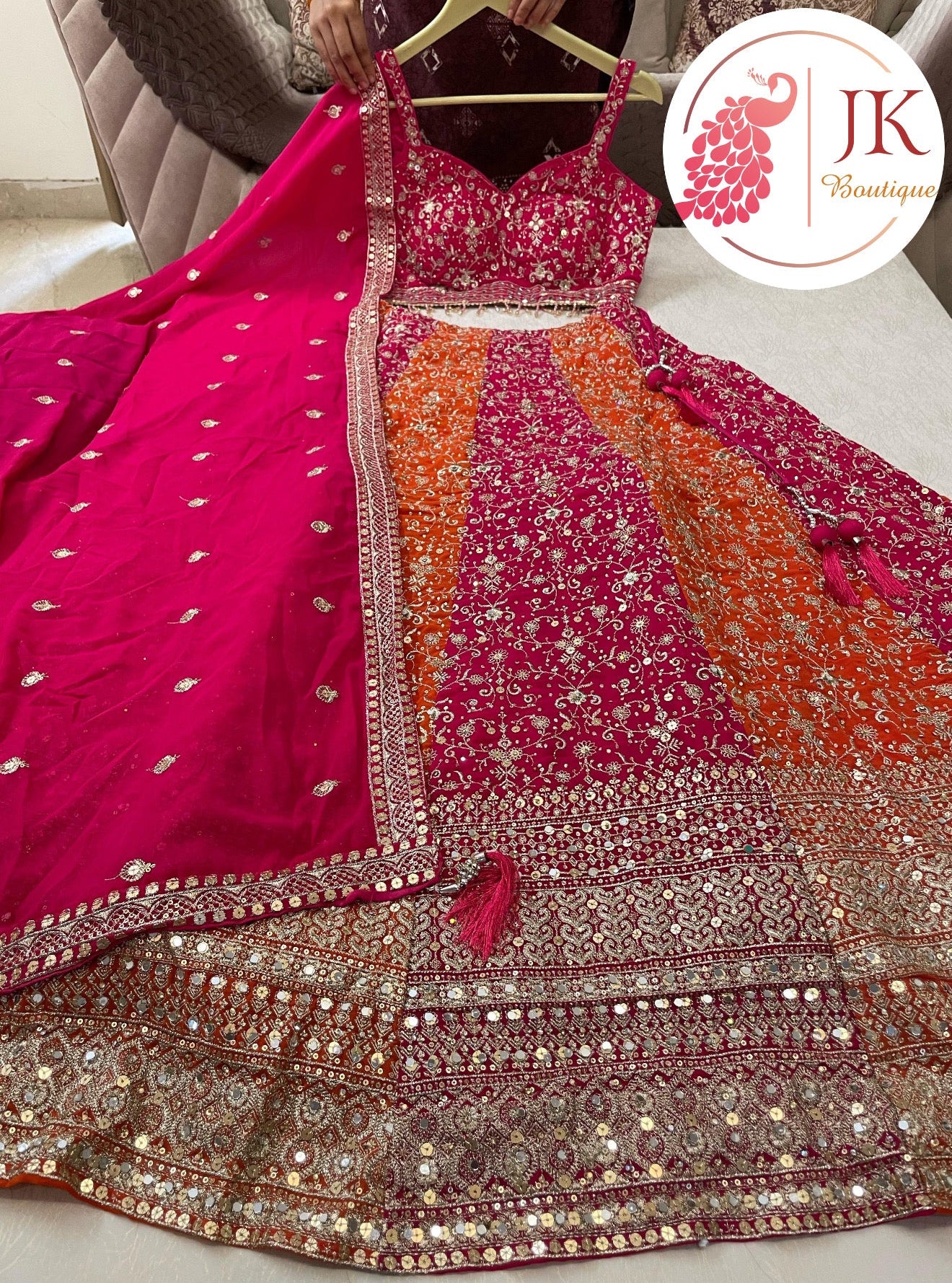 Multi Fully Stitched Lehenga