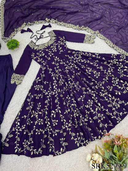 Shariska Anarkali Violet