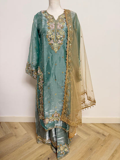 Jashn Sharara Blue