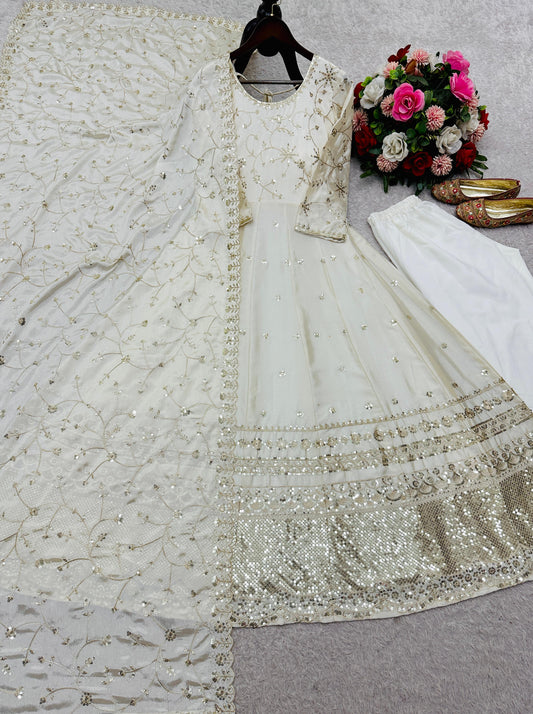 Sheline Anarkali Cream