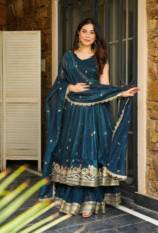 Diya Anarkali Blue