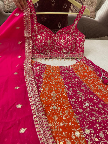 Multi Fully Stitched Lehenga