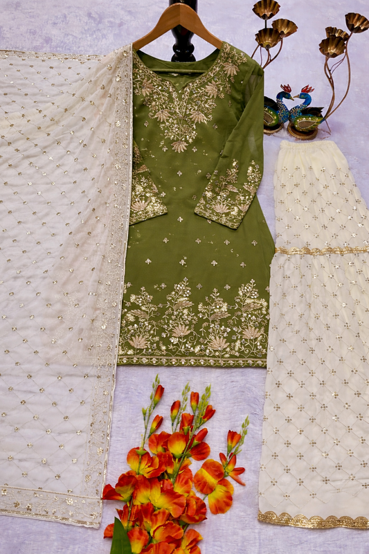 Liyana Sharara Light Green