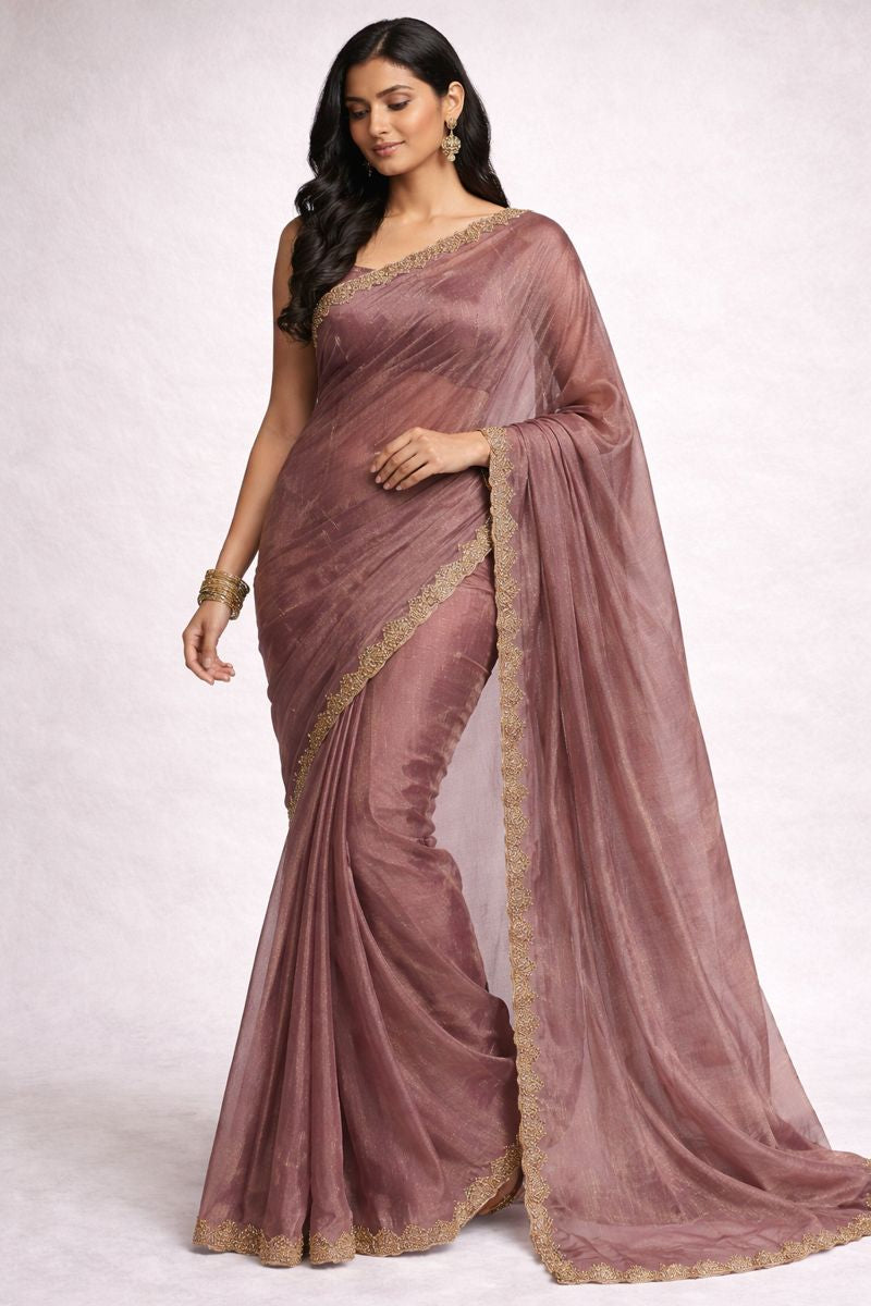 Banu Ready To Wear Saree Purple