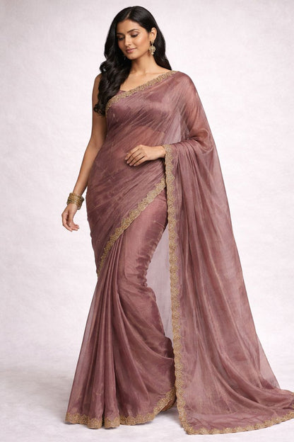 Banu Ready To Wear Saree Purple
