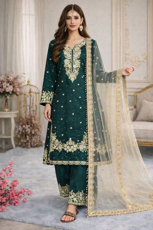 Jashn Sharara Turquoise