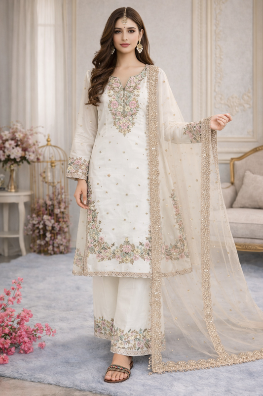 Jashn Sharara White