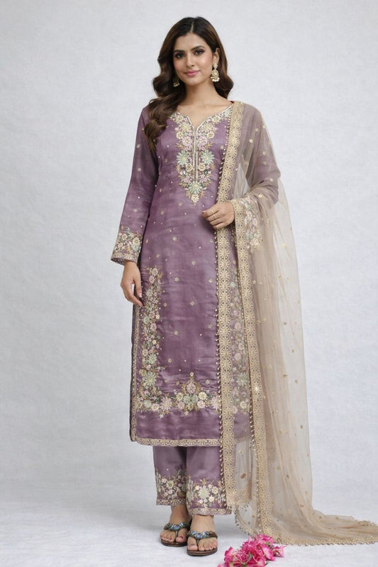 Jashn Sharara light Purple