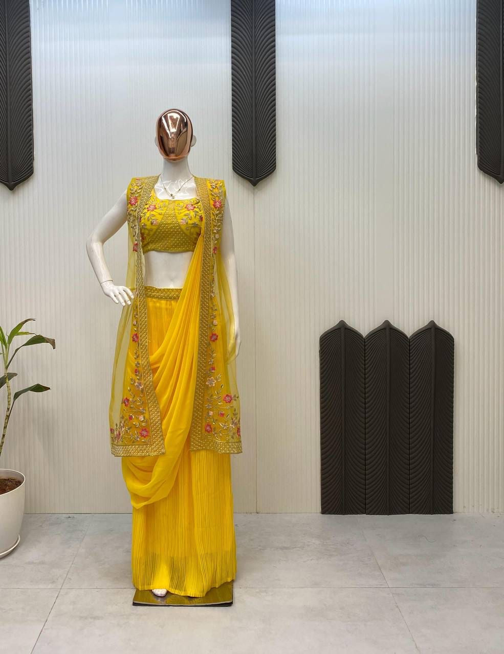 Mayla Fully Stitched Lehenga Yellow