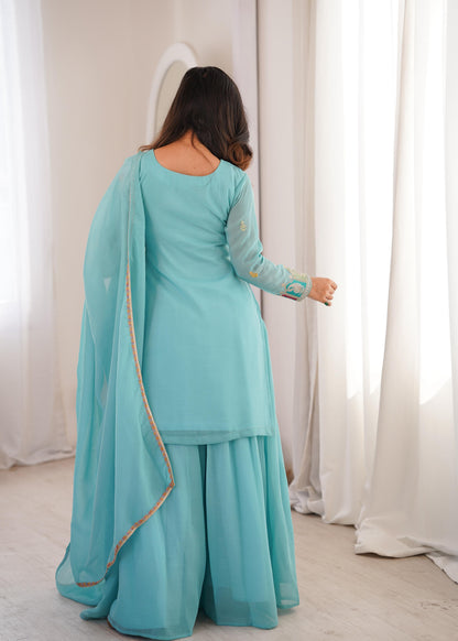 Anvi Sharara Blue