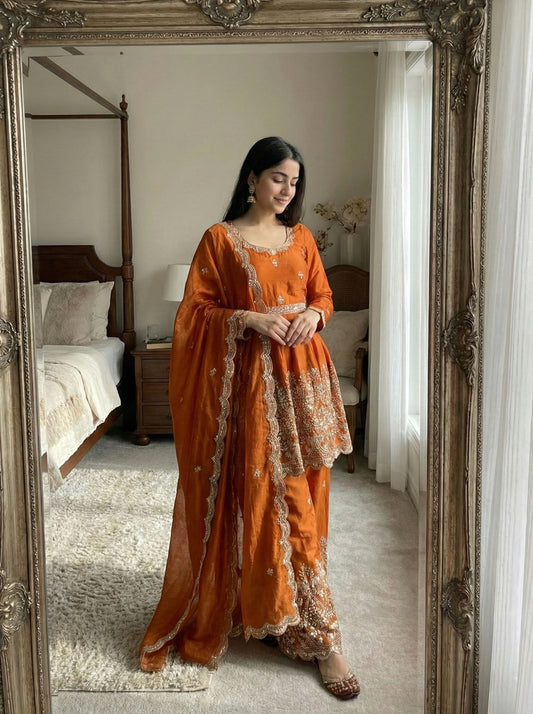 Ishani Sharara Orange