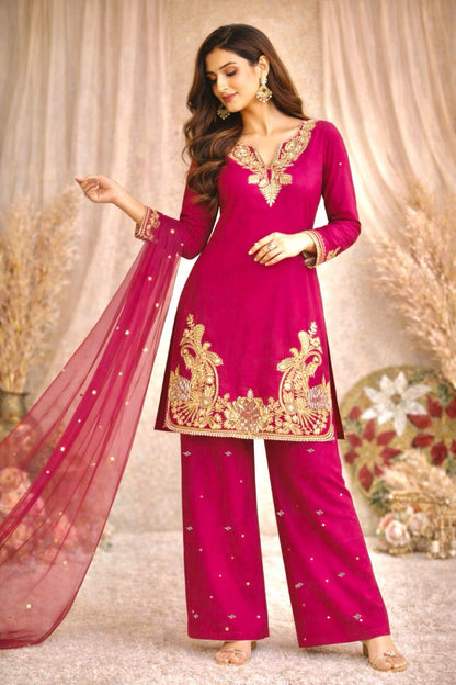 Haya Kurti Fuchsia