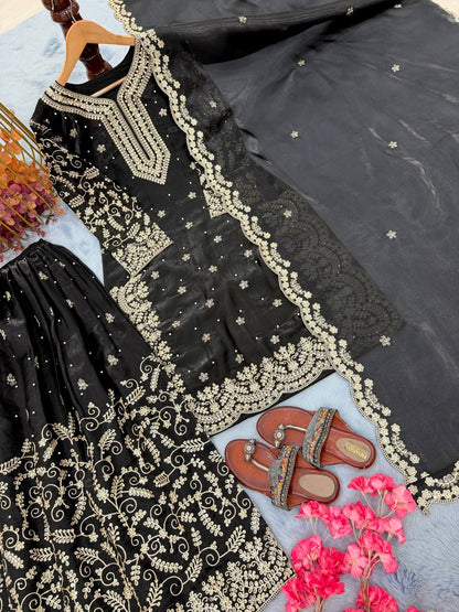 Roshni Sharara Black