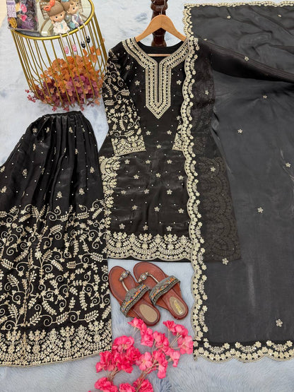 Roshni Sharara Black