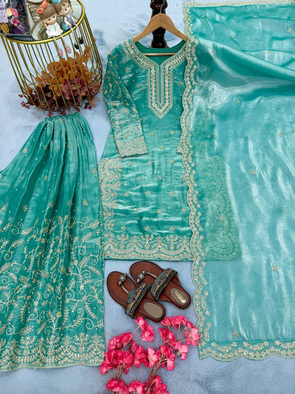 Roshni Sharara Blue