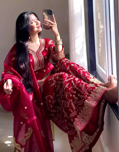 Roshni Sharara Cherry
