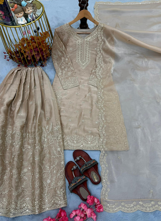 Roshni Sharara Beige