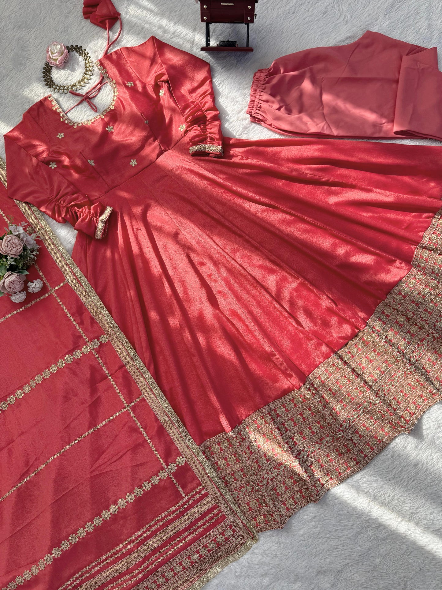 Kavya Anarkali Rose