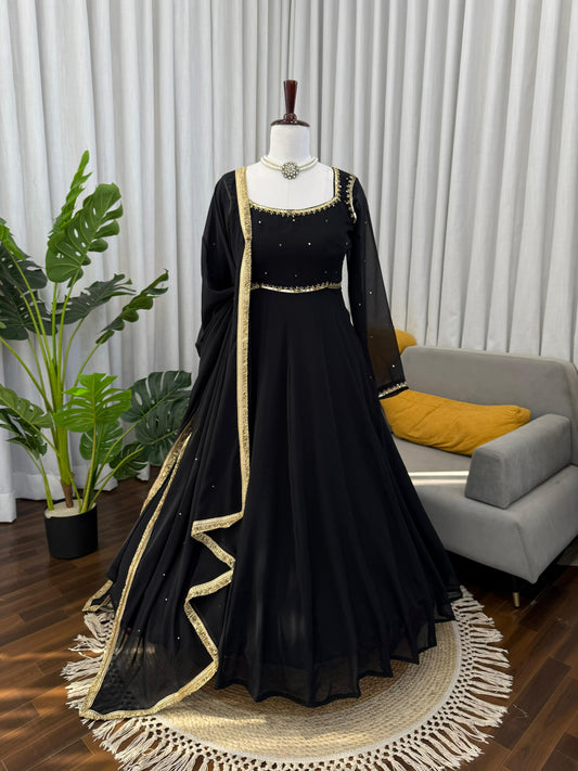 Divya Anarkali Black