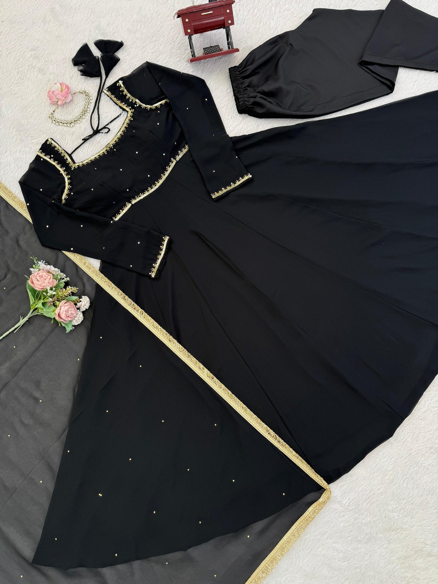 Divya Anarkali Black