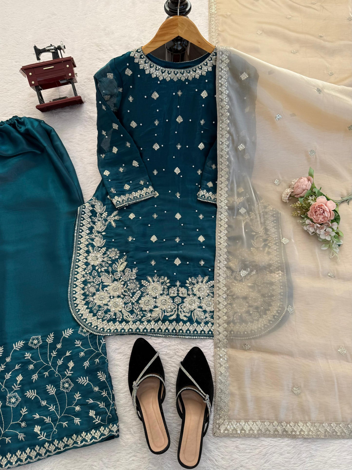 Prachi Sharara Blue